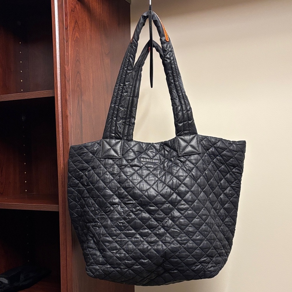 MZ Wallace Black Medium Metro Tote Deluxe